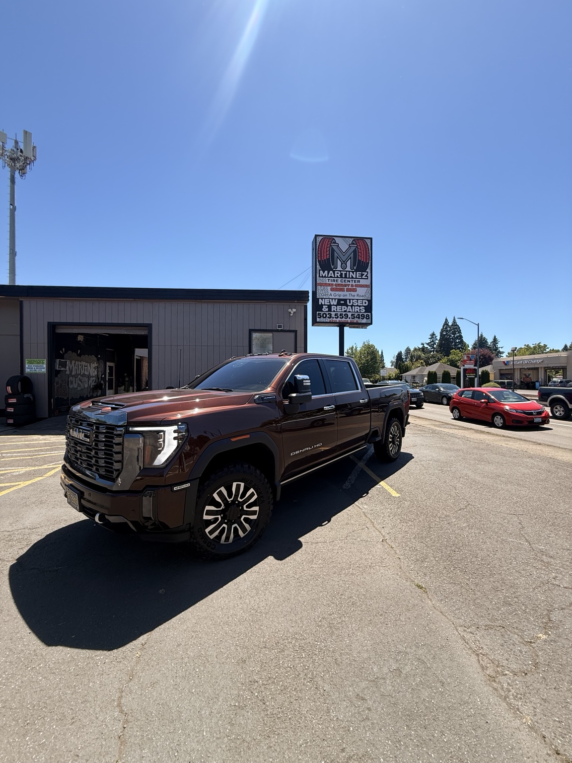 Truck outside Martinez Tire Center